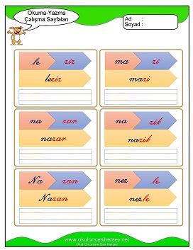 z sesi Çalışma Sayfaları